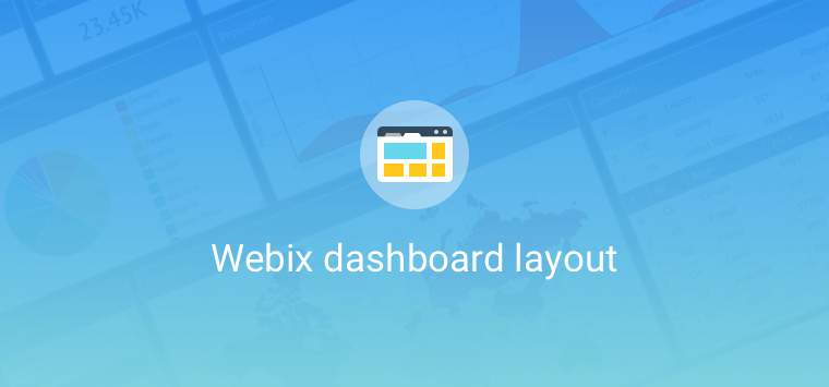 webix grid dashboard layout