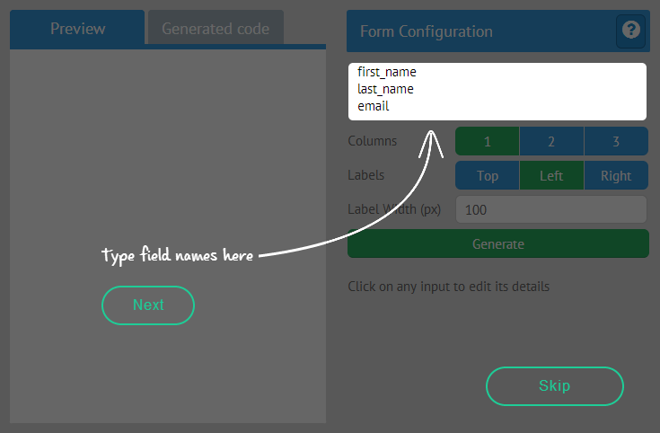 enjoy hint in webix form builder