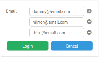 multiple-field input in Webix Form