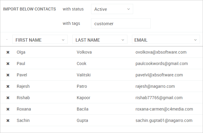 import in webix crm