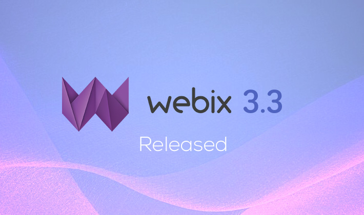 Webix 3.3 release