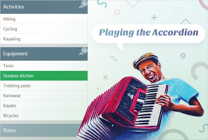 Webix Accordion Widget