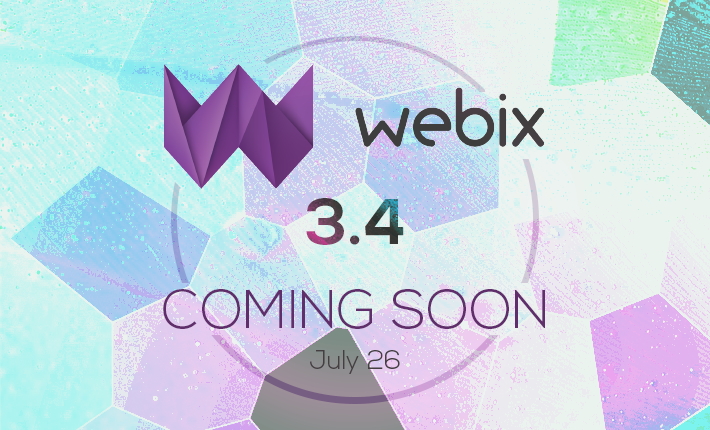 Webix 3.4 coming soon