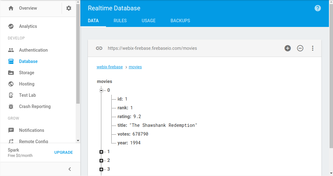 Real-time Web Applications with Examples by Webix UI and Firebase Tools