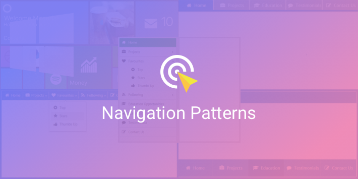 navigation design patterns