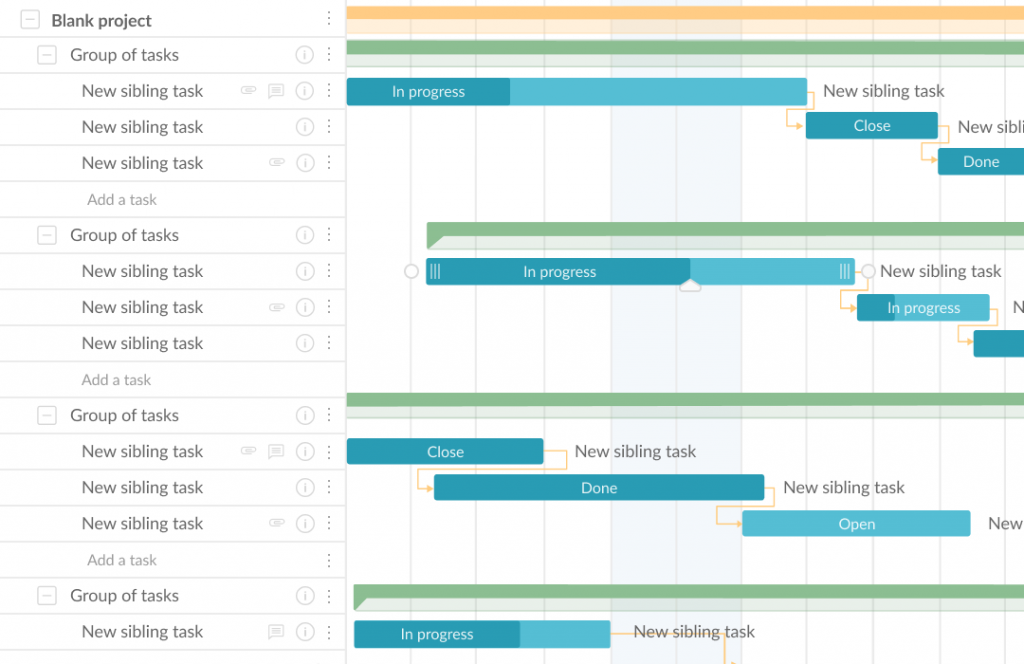 trackingtime gantt chart