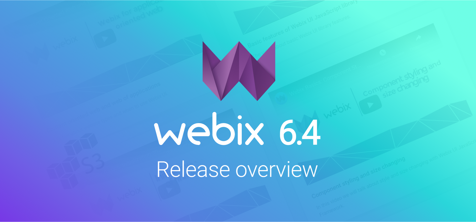 Webix 6.4 Release