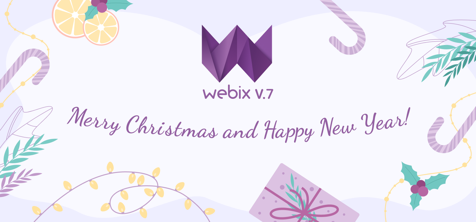 Wishes of Merry Christmas from Webix!