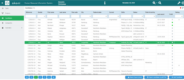 Recruiting Systems project