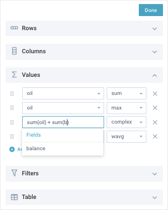 Complex math editor