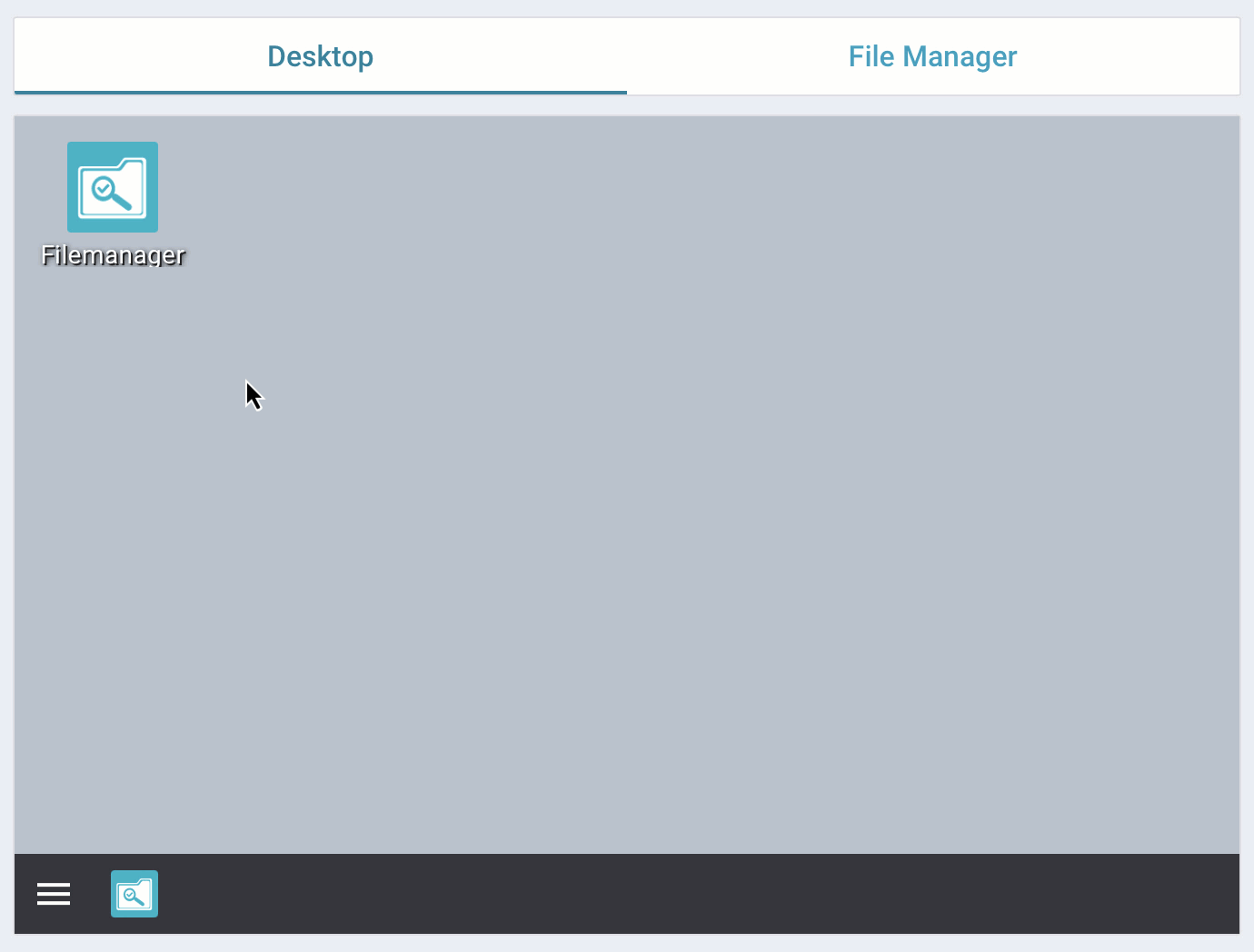 desktop multiview with file manager