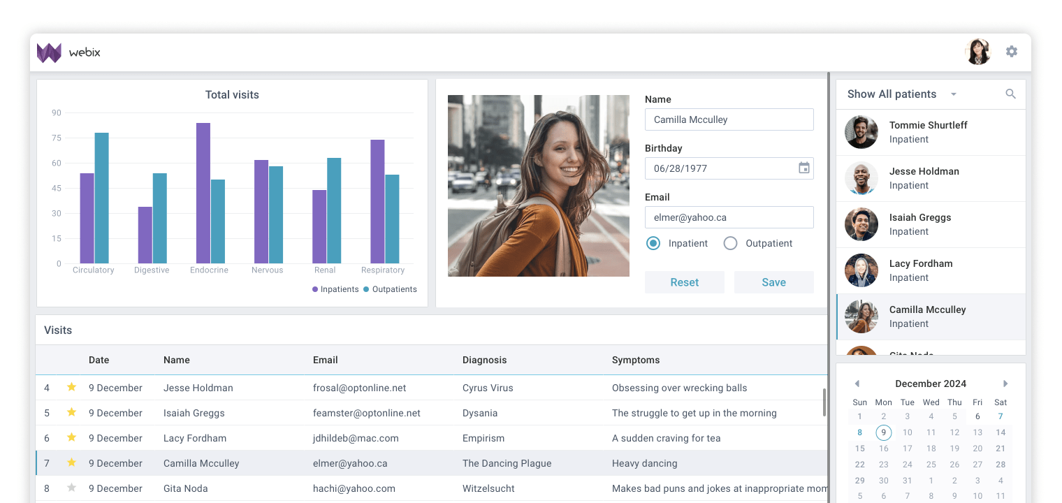 Webix UI demo