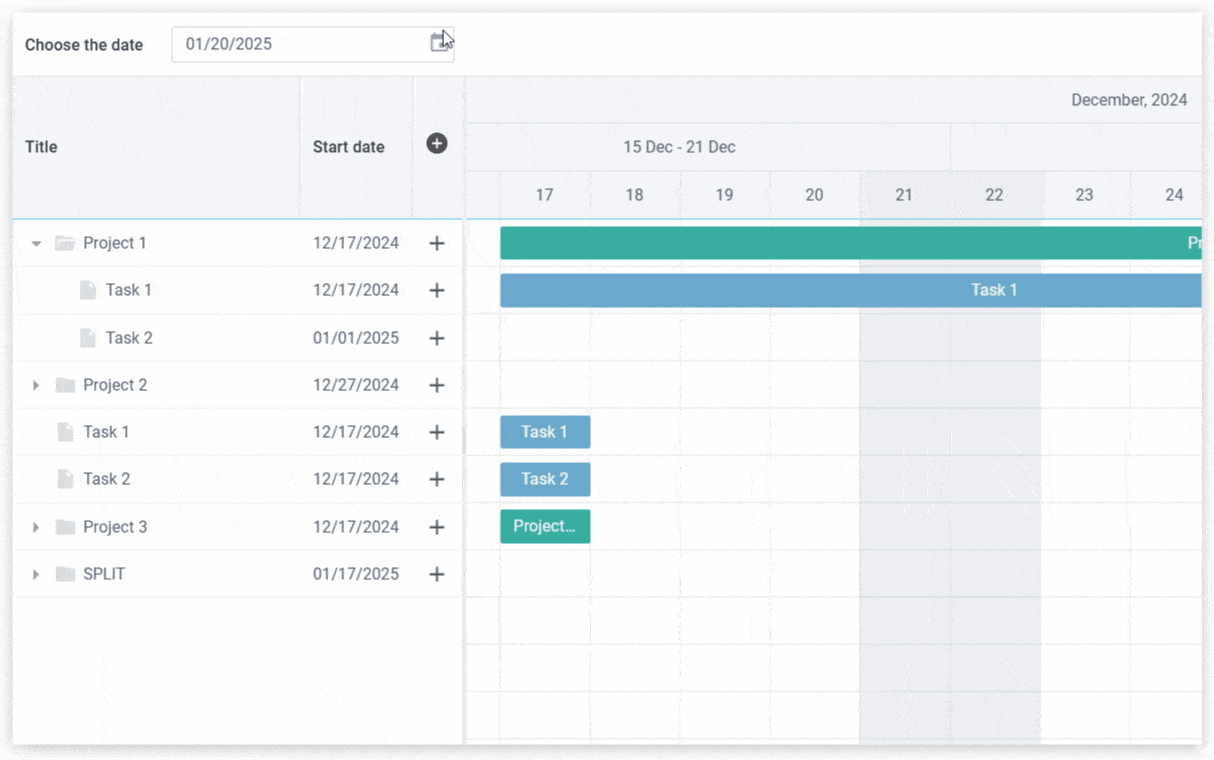 Gantt Autoscroll