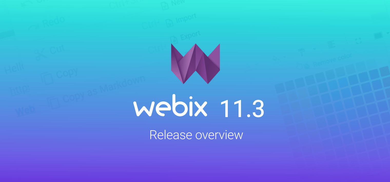 Webix JS UI Library 11.3 Release