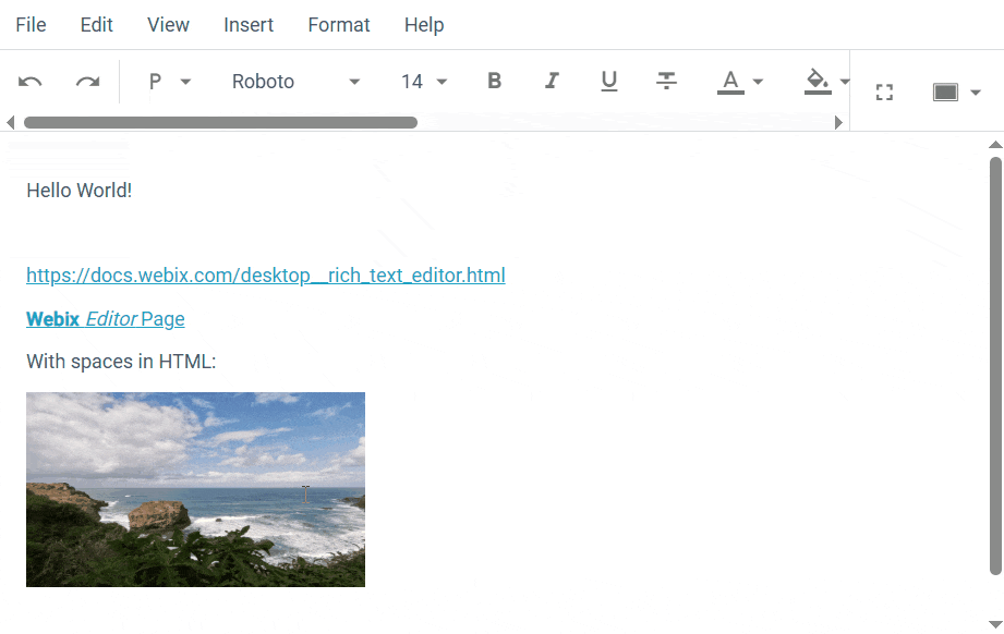 Drag and Drop in Rich text Editor